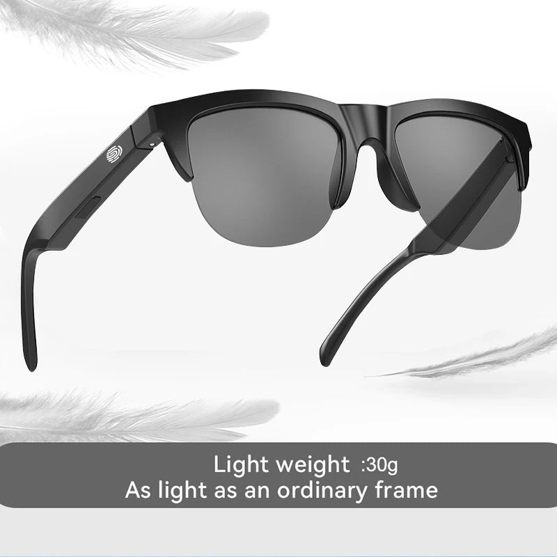 Smart Glasses Wireless Bluetooth 5.3 Calling Sunglasses Sport HD Audio Hands-Free Music Anti-Blue Eyeglasses Outdoor
