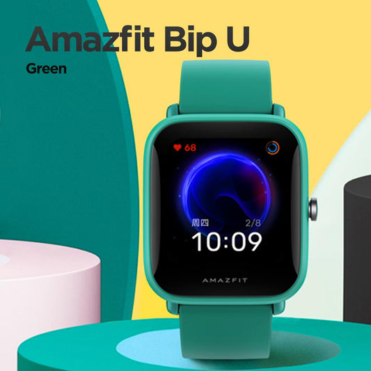 Amazfit BIP U smartwatch con Alexa integrata,GPS,Fitness track e 60 modalità sportive,monitor per il sonno,ossigenazione del sangue e 5 ATM